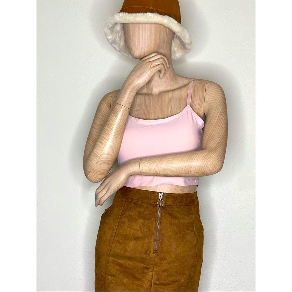 Brown mini skirt